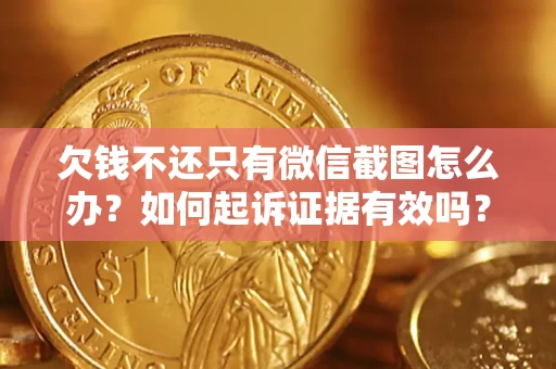 济南欠钱不还只有微信截图怎么办？如何起诉证据有效吗？