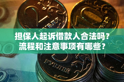 济南担保人起诉借款人合法吗？流程和注意事项有哪些？