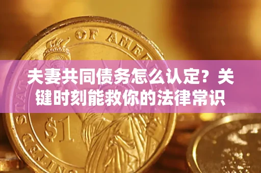 济南夫妻共同债务怎么认定？关键时刻能救你的法律常识