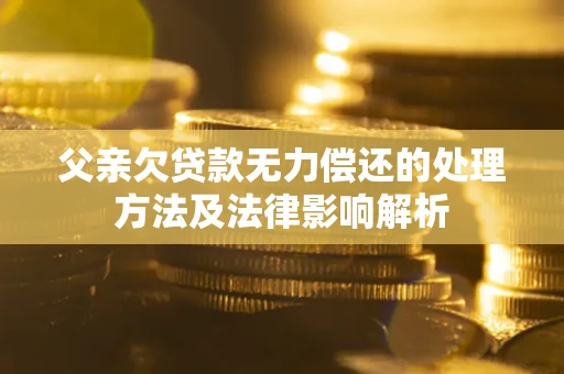 济南父亲欠贷款无力偿还的处理方法及法律影响解析