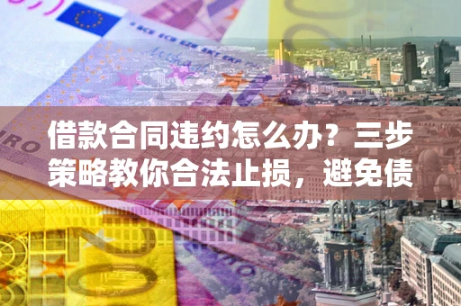 济南借款合同违约怎么办？三步策略教你合法止损，避免债务危机升级