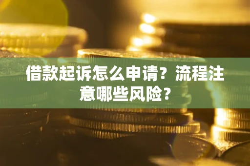 济南借款起诉怎么申请？流程注意哪些风险？