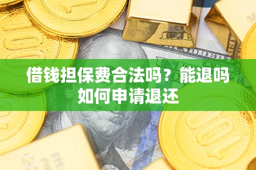 济南借钱担保费合法吗？能退吗如何申请退还
