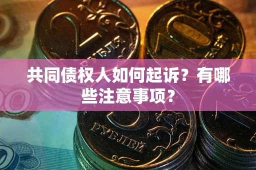 济南共同债权人如何起诉？有哪些注意事项？