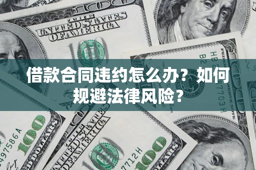 济南借款合同违约怎么办？如何规避法律风险？